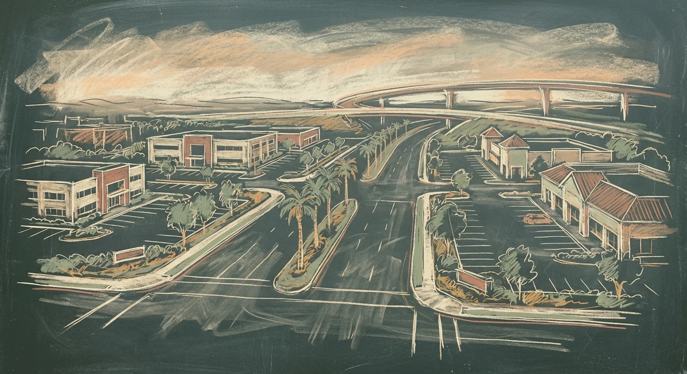 Baymeadows chalk illustration