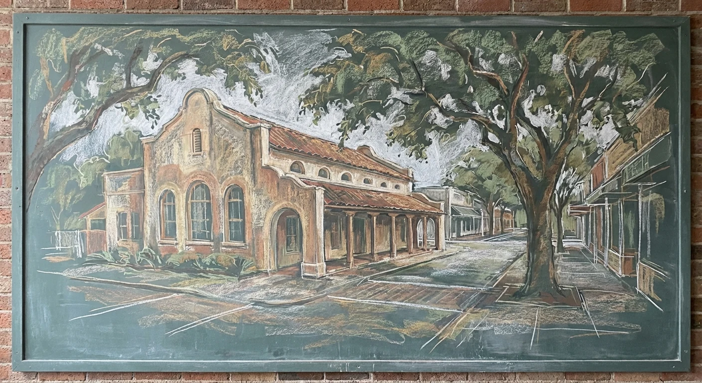 South Orange chalk illustration