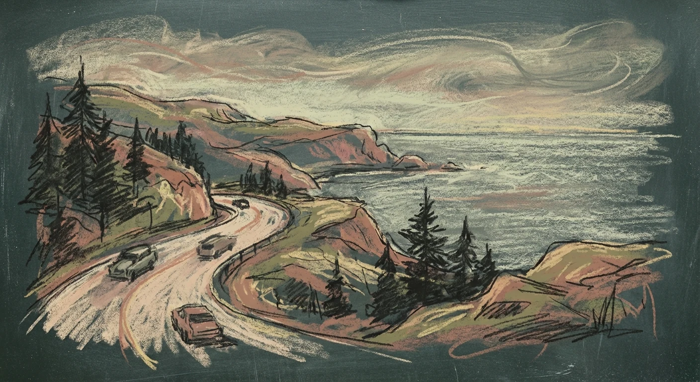 Scenic Heights chalk illustration