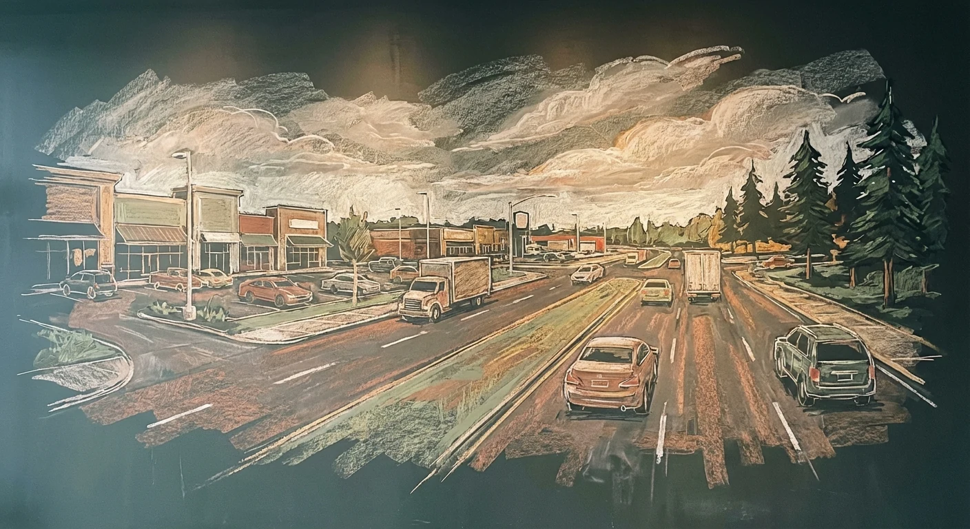 Northeast Tallahassee chalk illustration